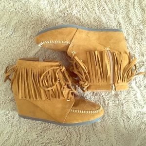 Maurices Fringed Booties